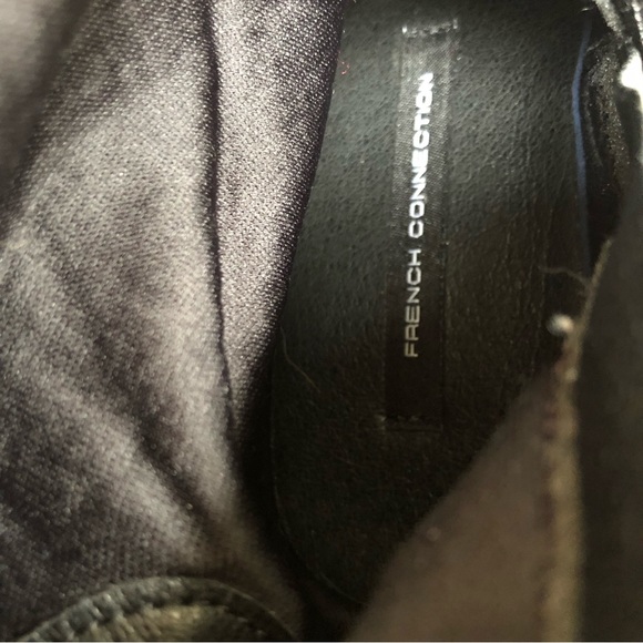 French Connection Jasper Over The Knee Boots Black Vegan Suede Lace Up Boots - Picture 13 of 14